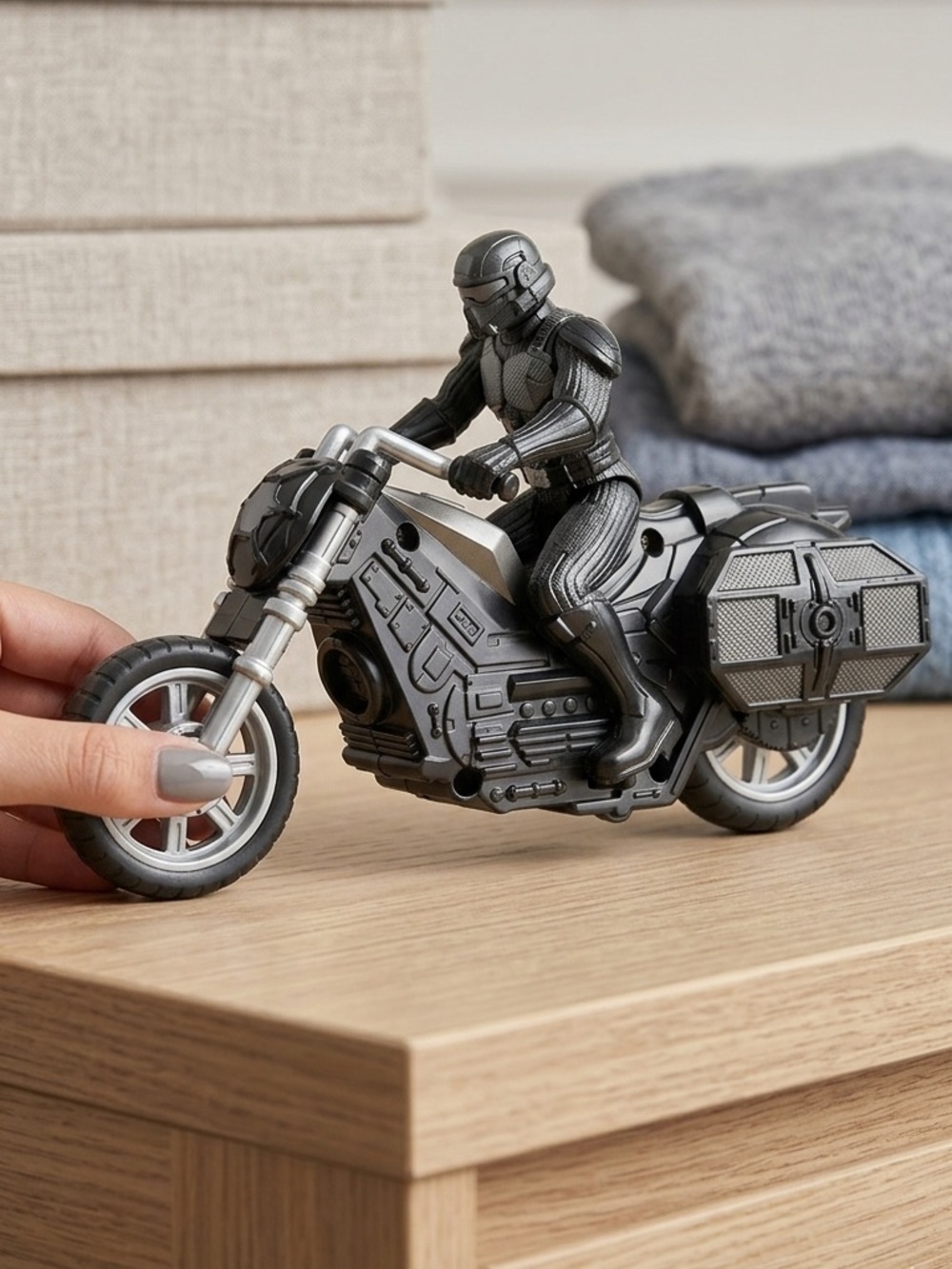 Star Wars Darth Vader Speeder Bike Motorcycle Toy Figure Black Red Wheels